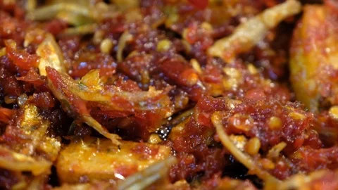 Stir Fried Chili Dish Stock Footage 90313373