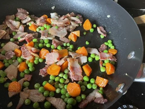 Stir-fried dish Stock Photos