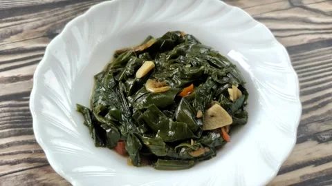 Stir-fried Genjer Vegetables Stock Footage 321376692