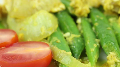 Stir Fried Green Beans Stock Footage 24636858
