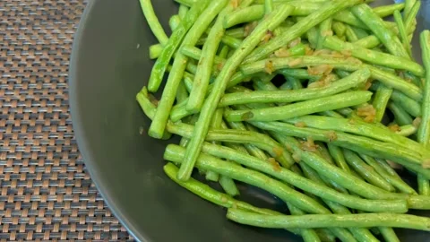 Stir-fried Green Beans Stock Footage 172548838