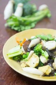 Stir-fried mixed vegetables Stock Photos