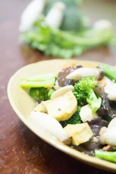 Stir-fried mixed vegetables Foto stock