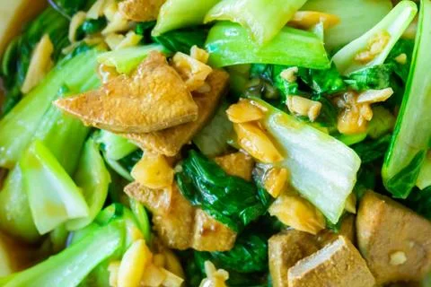 Stir-fried pork in a vegetable Stock Photos