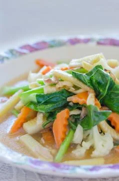 Stir fried vegetable Foto stock