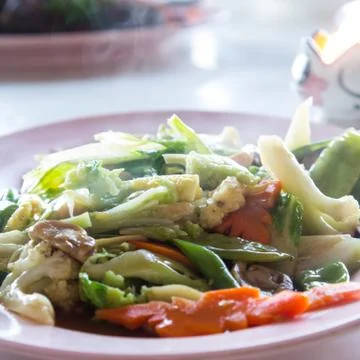 Stir fried vegetables Stock Photos