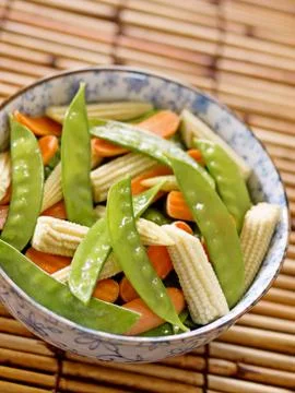 Stir fried vegetables Stock Photos
