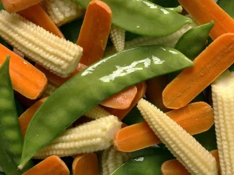 Stir fried vegetables Stock Photos