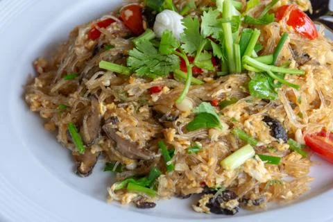 Stir-Fried Vermicelli Stock Photos