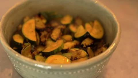 Stir-Fried Zucchini Stock Footage 314239183