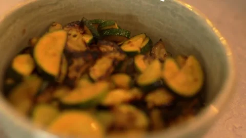 Stir-Fried Zucchini Stock Footage 314239187