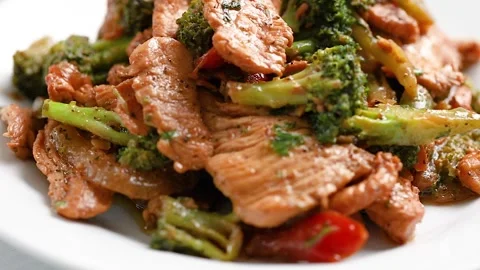 STIR FRY Stock Footage 242384456
