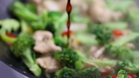 STIR FRY Stock Footage 242384475