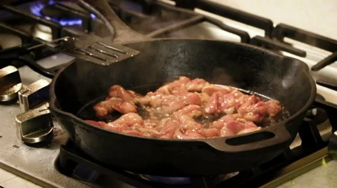 Stir Fry Timelapse Video stock 55621440
