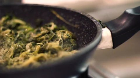 Stir Fry Vegetables panoramic camera Stock Footage 61548768