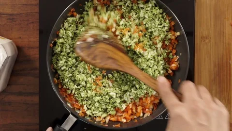 Stir Frying Stock Footage 83074103