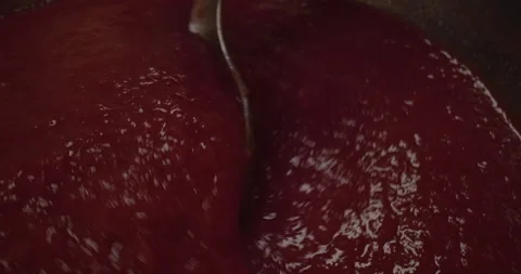 Stir Pizza Tomato Sauce Adding Olive Oil Stock Footage 148144350