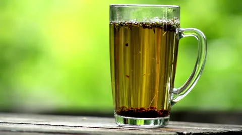 Stir sugar in tea Stock Footage 24896334