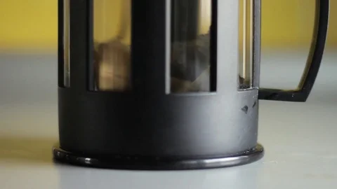 Stir the tea leaves in the teapot Stock Footage 73791428