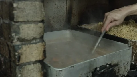 Stiring vegetable soup Video stock 90638718