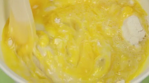 Stirring Cake Mix 스톡 동영상 1086104