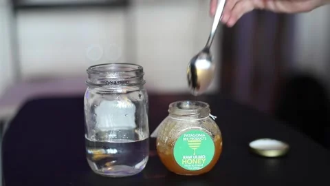 Stirring honey Stock Footage 135951050