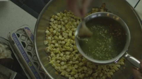 Stirring a meal Video stock 44387019