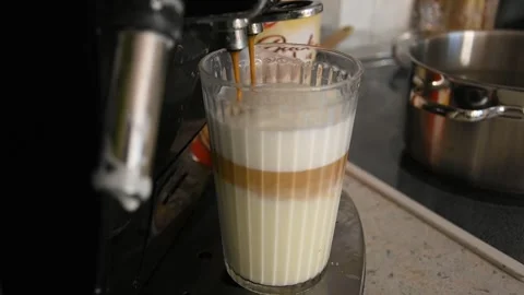 Stirring Milky Coffee Animation Loop Stock Footage 307874857