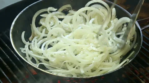 Stirring Onions Video stock 24404613