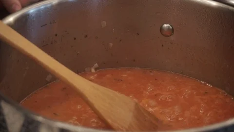 Stirring risotto Stock Footage 112127128