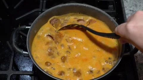 Stirring Soup Stock Footage 269087633