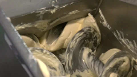 Stirring sour cream. Video stock 336863082