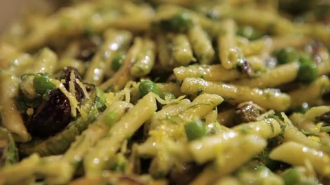 Stirring vegetable salad Stock Footage 71731286