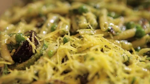 Stirring vegetable salad Stock Footage 71731960