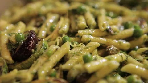 Stirring vegetable salad Stock Footage 75276135