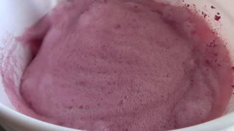 Stirring wine for wine making Stock Footage 34170668