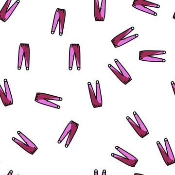 Stirrup pants apparel vector seamless pattern Stock Illustration