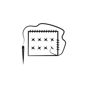 Stitch, Cross stitch icon. Element of art and craft icon. Thin line icon for Stock Illustration