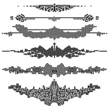 Stitch elements Illustrazione stock