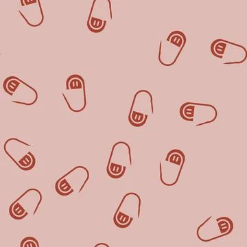 Stitch marker knitting wool glyph vector seamless pattern Stockillustratie