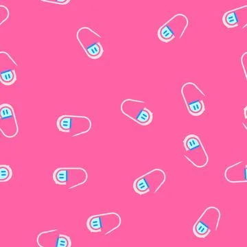 Stitch marker knitting wool vector seamless pattern Stock Illustration