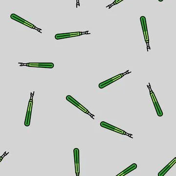 Stitch ripper knitting wool vector seamless pattern Stock Illustration