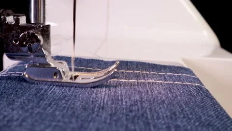 Stitch on a sewing machine Stock Footage 224112683