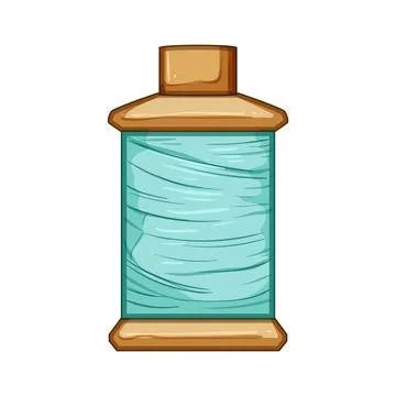 Stitch thread spool cartoon vector illustration Stock Illustration