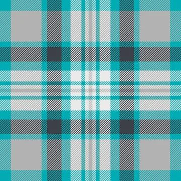 Stitched plaid textile vector, scarf fabric check texture. Season seamless .. Stock Illustration