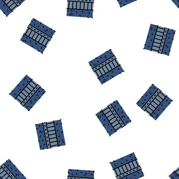 Stitching denim vector seamless pattern Stock Illustration