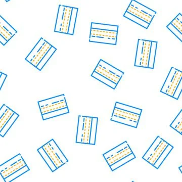 Stitching denim vector seamless pattern Stock Illustration