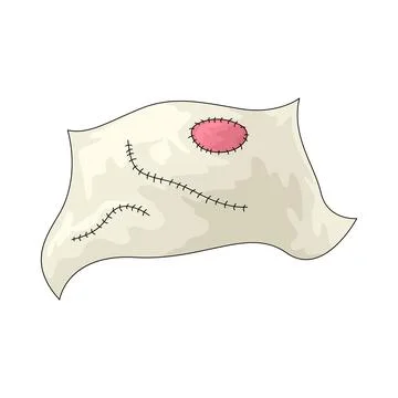 Stitching illustration Stock Illustration