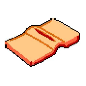 Stitching suture practice pad pixel art vector illustration Stock Illustration