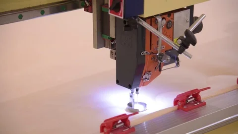 Stitching white blanket Stock Footage 123913959